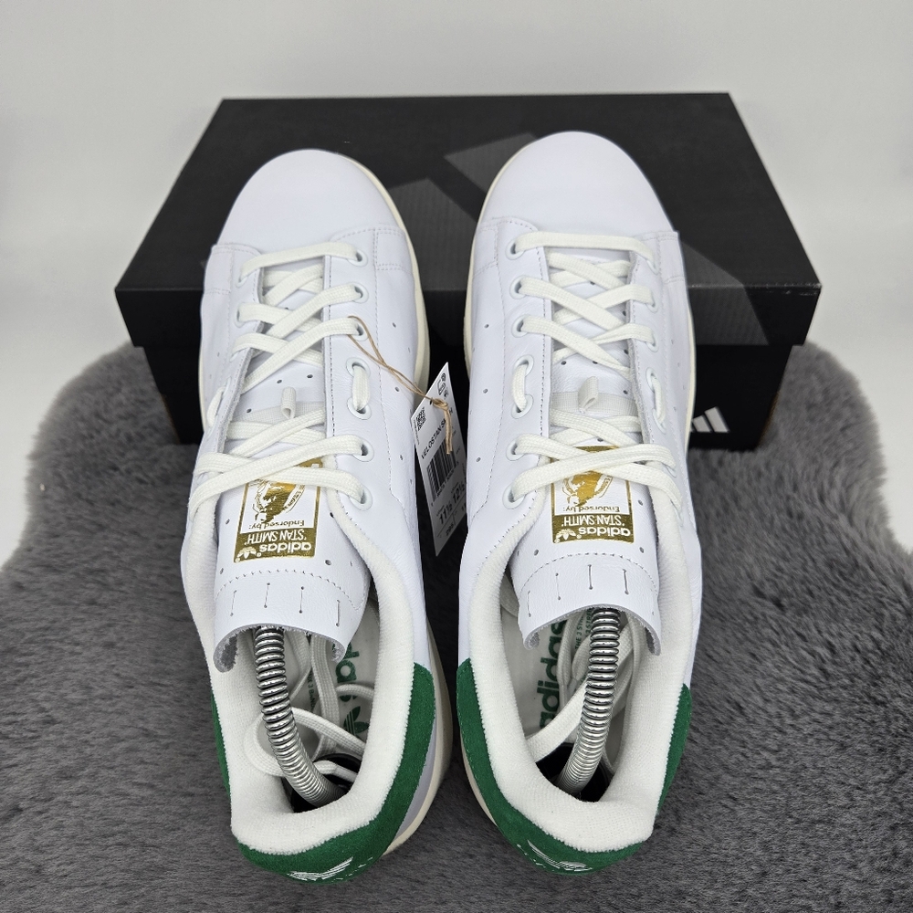 New adidas Velostan Smith Cloud White Leather Men's Cycling Shoes Size 11.5 - Picture 5 of 8